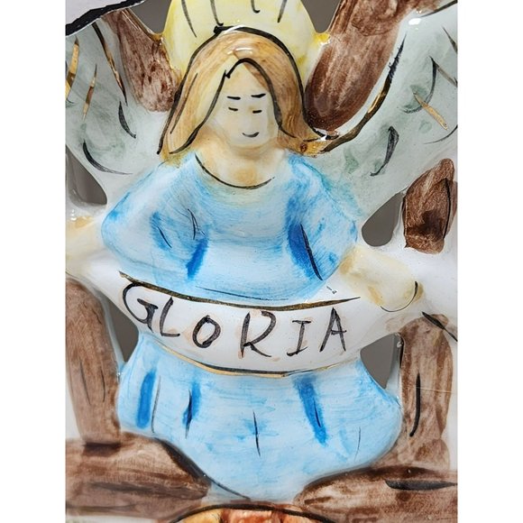 Vintage Porcelain Christmas In Cobblestone Village Nativity Scene - Picture 13 of 16